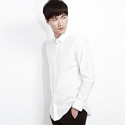 Non-iron shirt small square collar