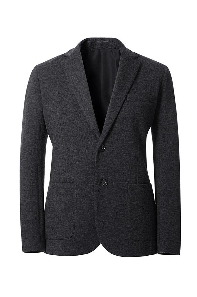 Two-Button Wool Suit Jacket