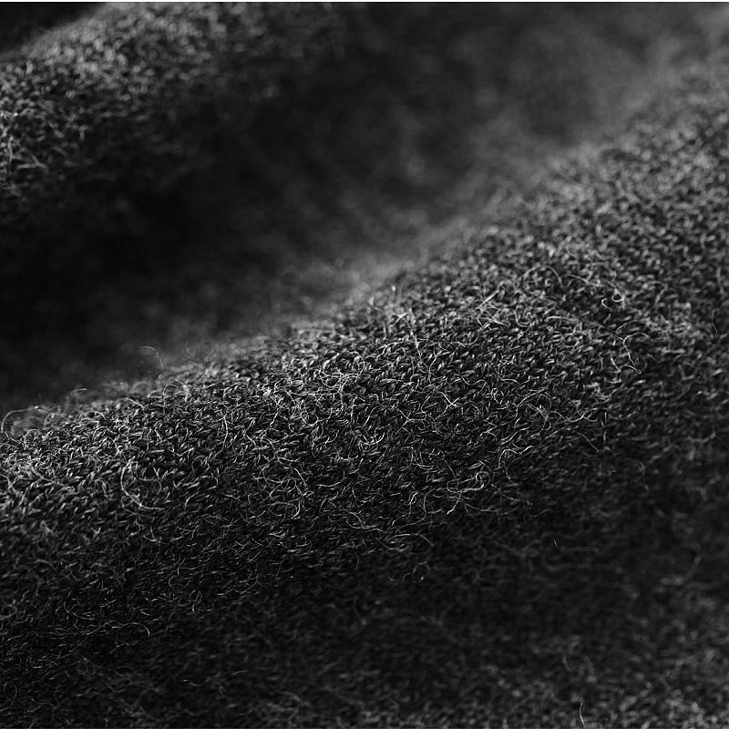 Three-Button Knit Wool Suit Jacket