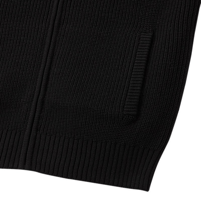 Merino Wool Zip Cardigan