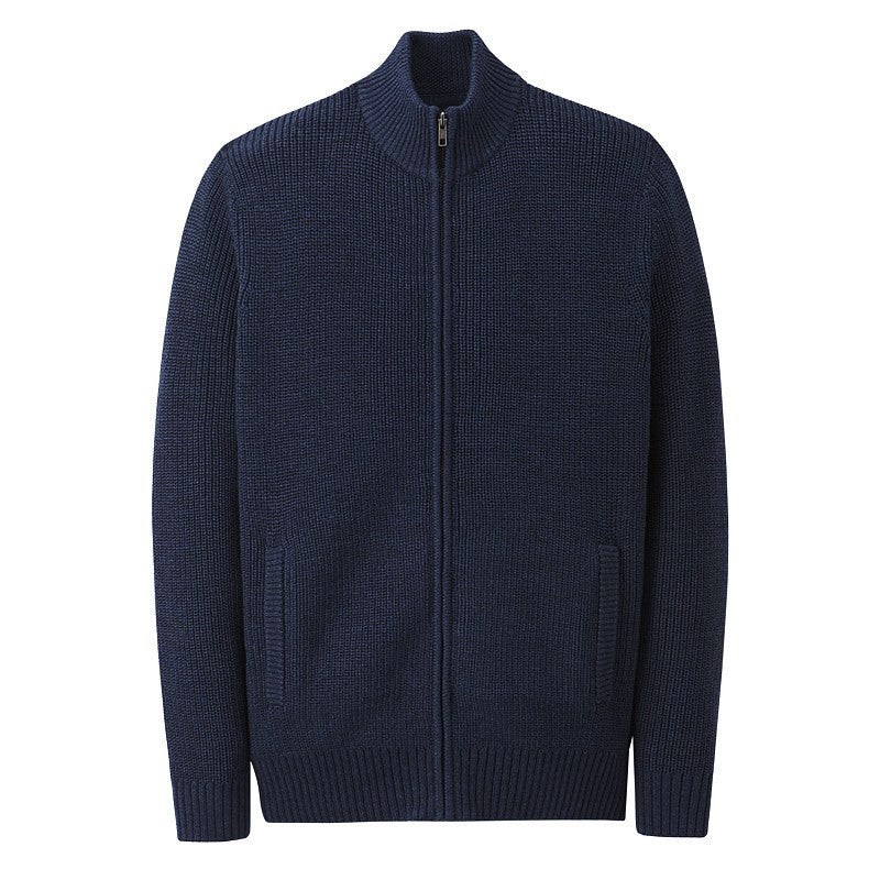 Merino Wool Zip Cardigan