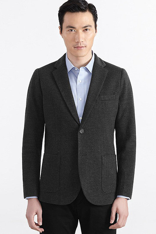 Two-Button Wool Suit Jacket