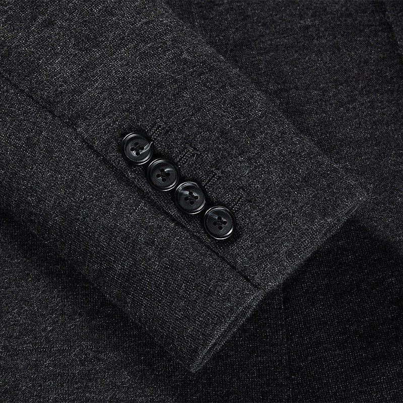Two-Button Wool Suit Jacket
