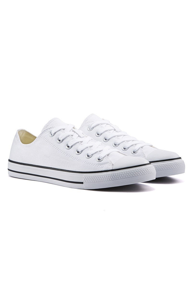Low Tops White With Black Trim