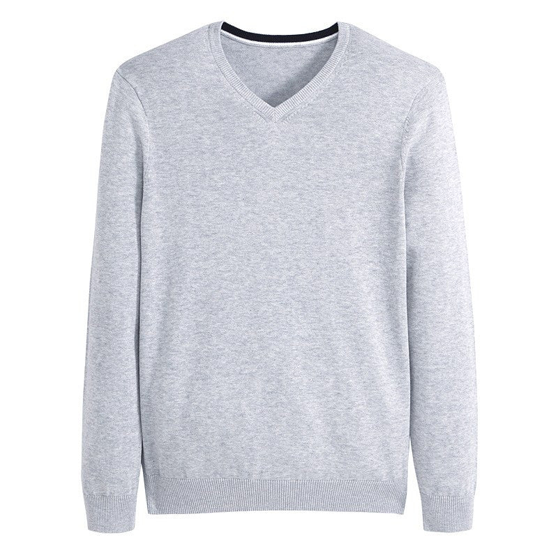 Cotton V-Neck Sweater