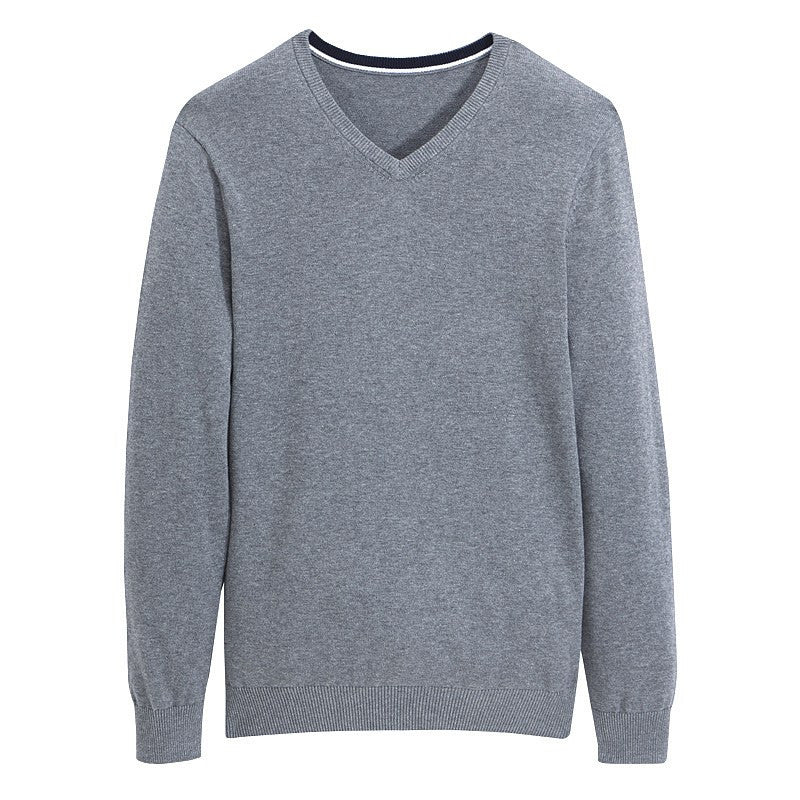 Cotton V-Neck Sweater
