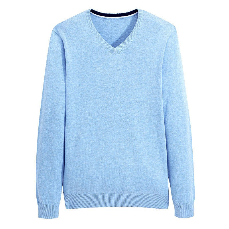 Cotton V-Neck Sweater