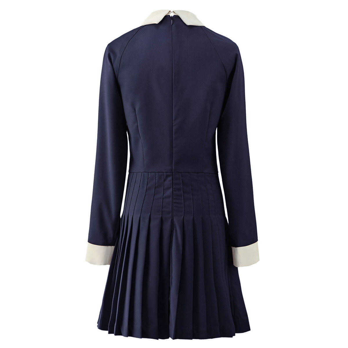 Pleated Belle De Jour Dress Navy