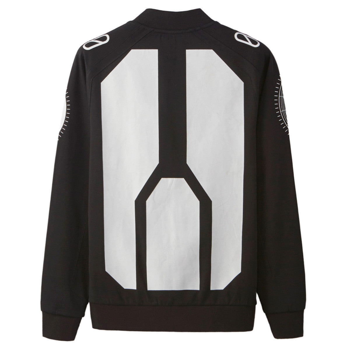 Grid Zip Up Sweatshirt
