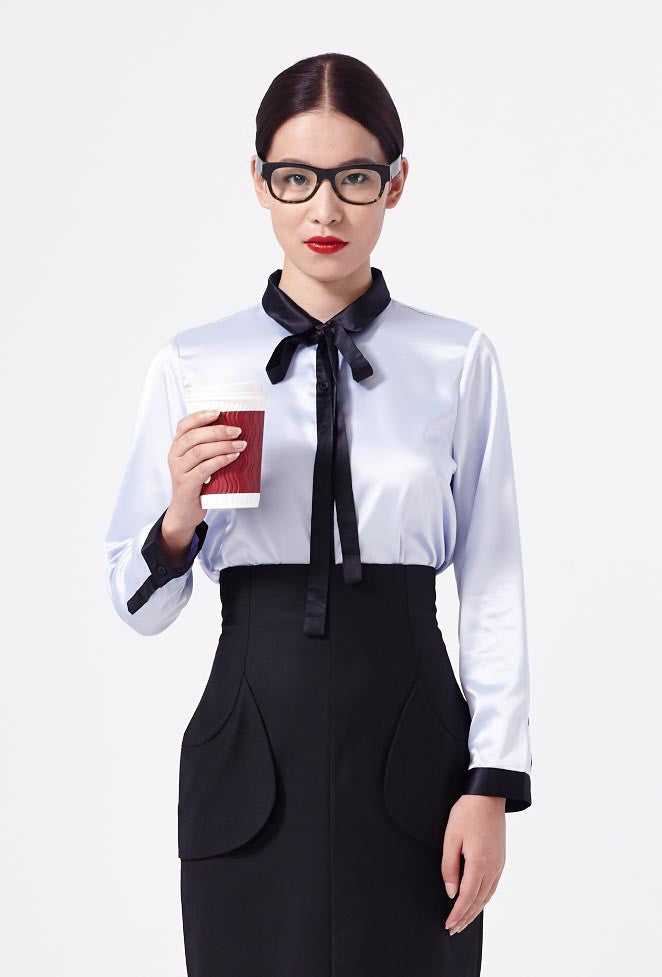 Secretary Blouse Blue