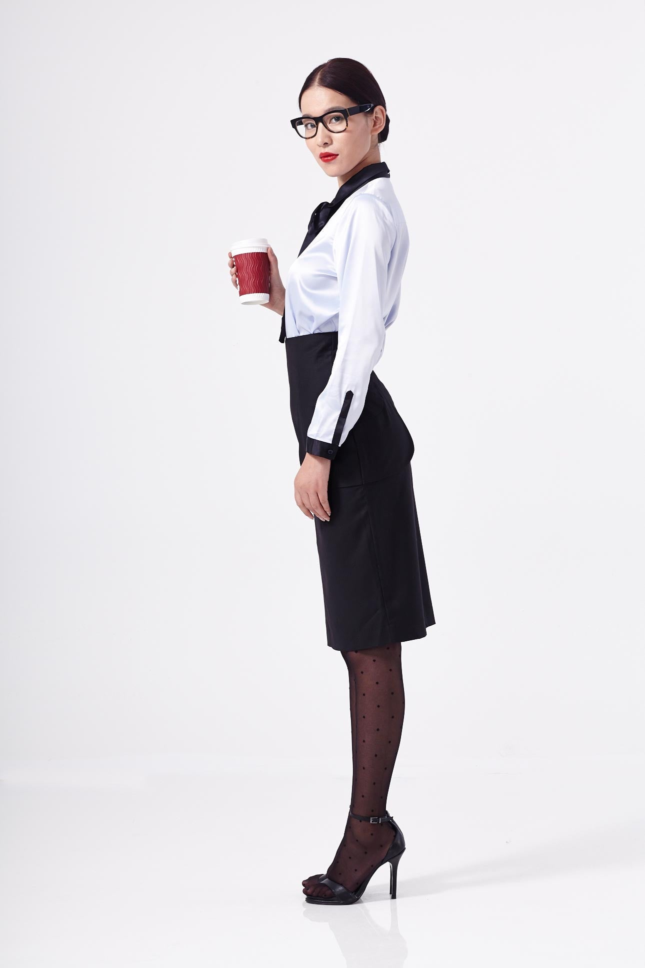 Secretary Blouse Blue