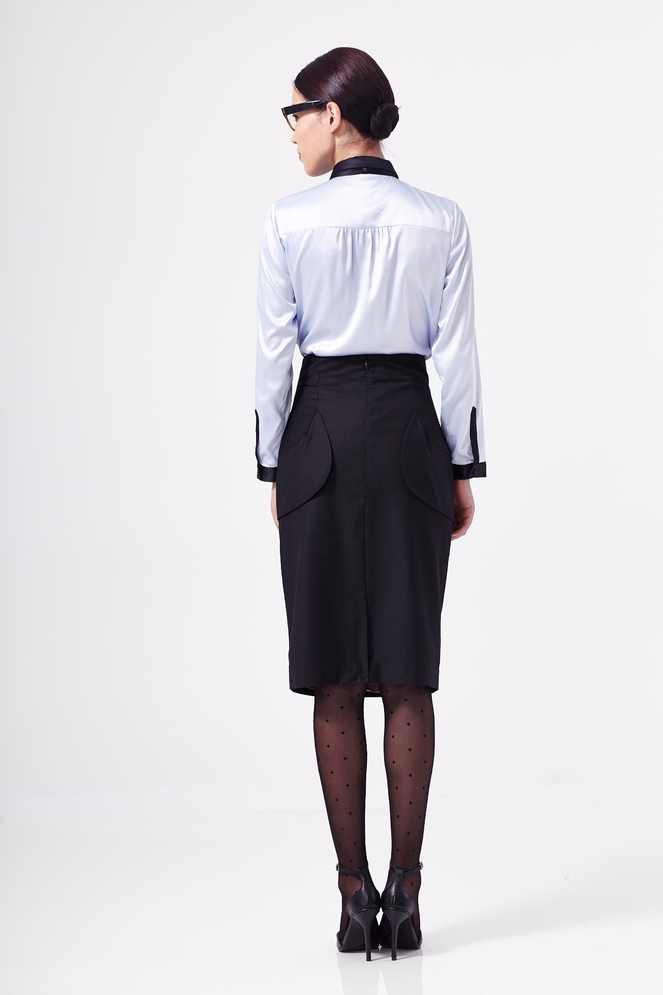 Secretary Blouse Blue