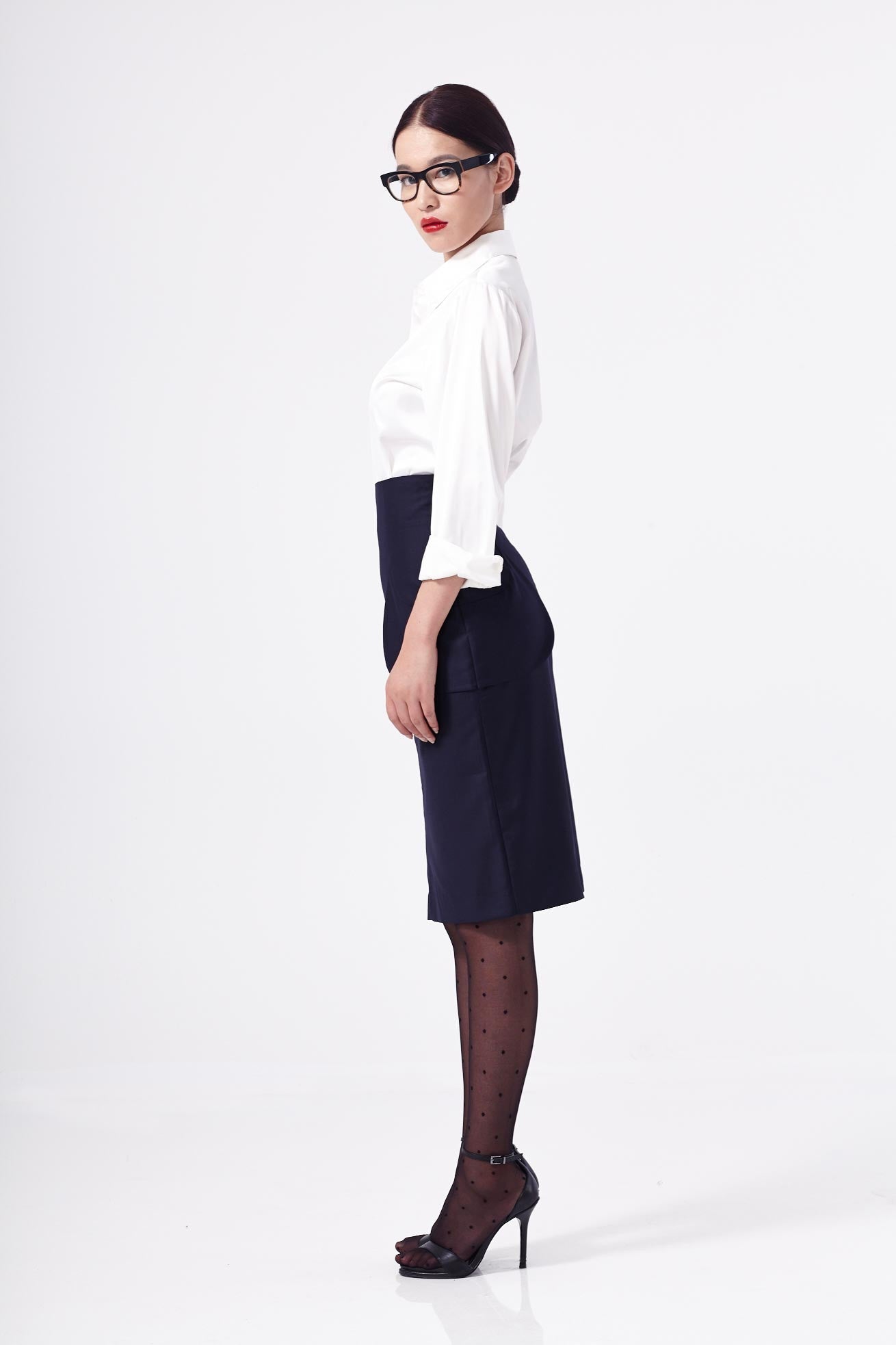 Secretary Wool Skirt