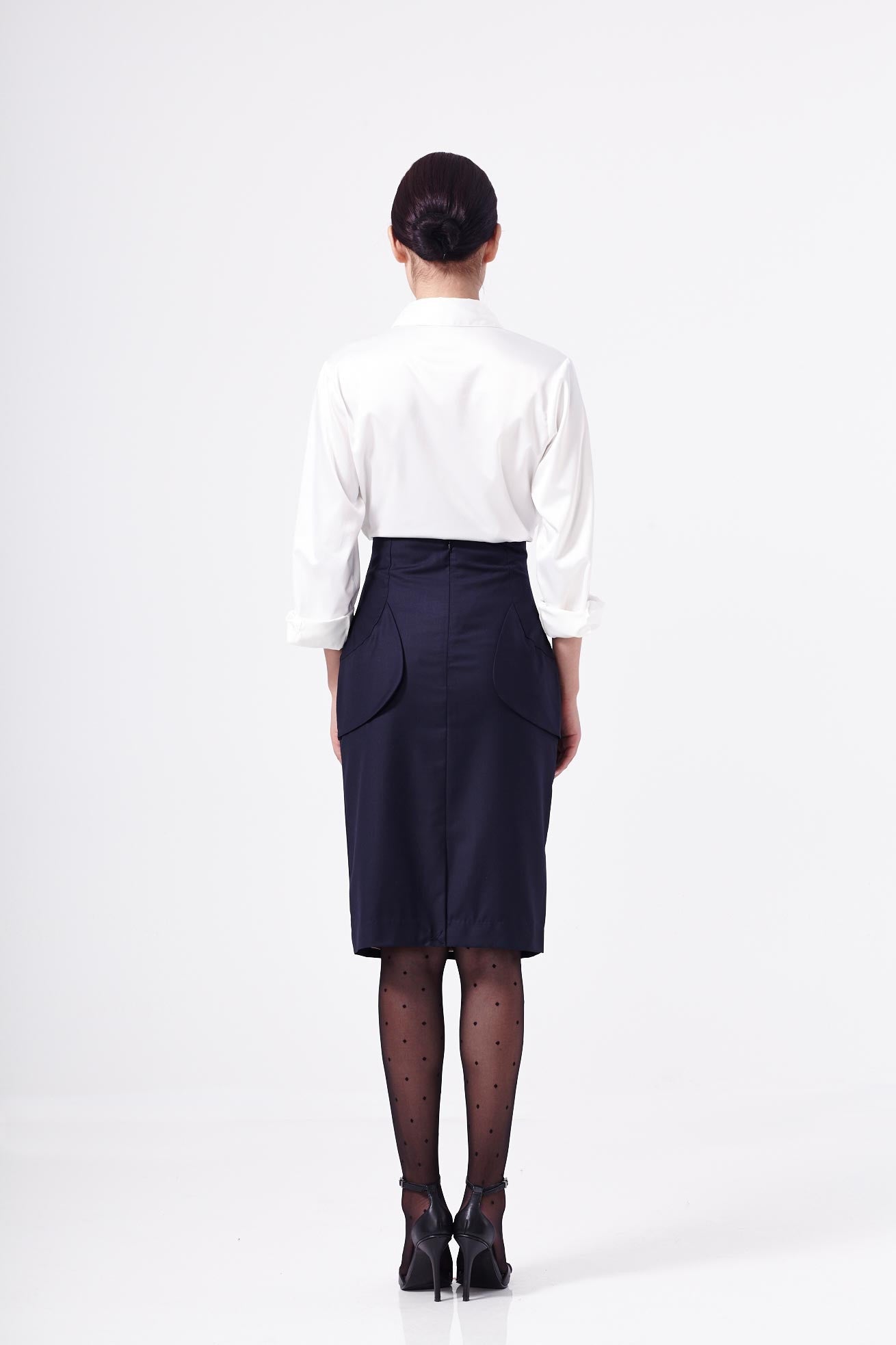 Secretary Wool Skirt