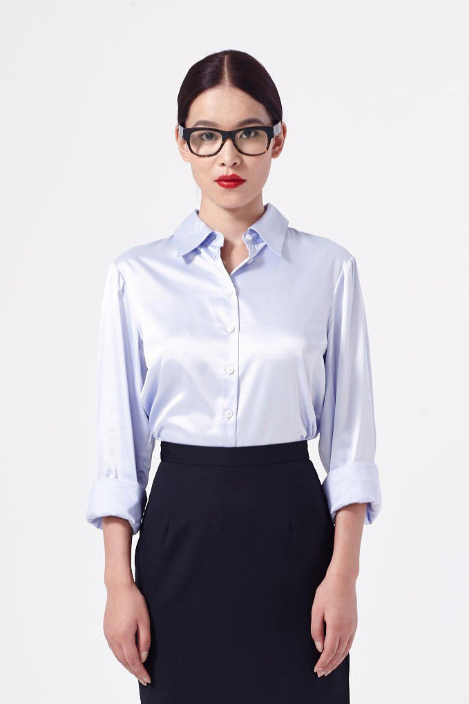 Silk Blouse Blue