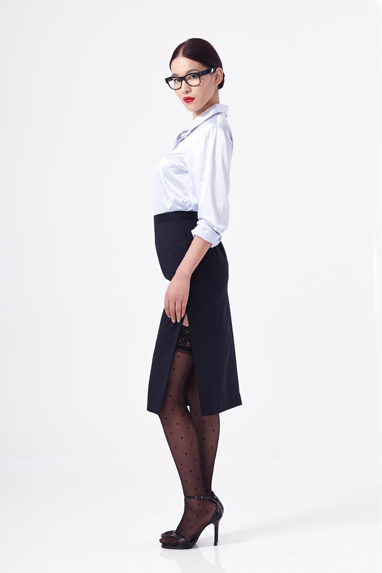 Silk Blouse Blue