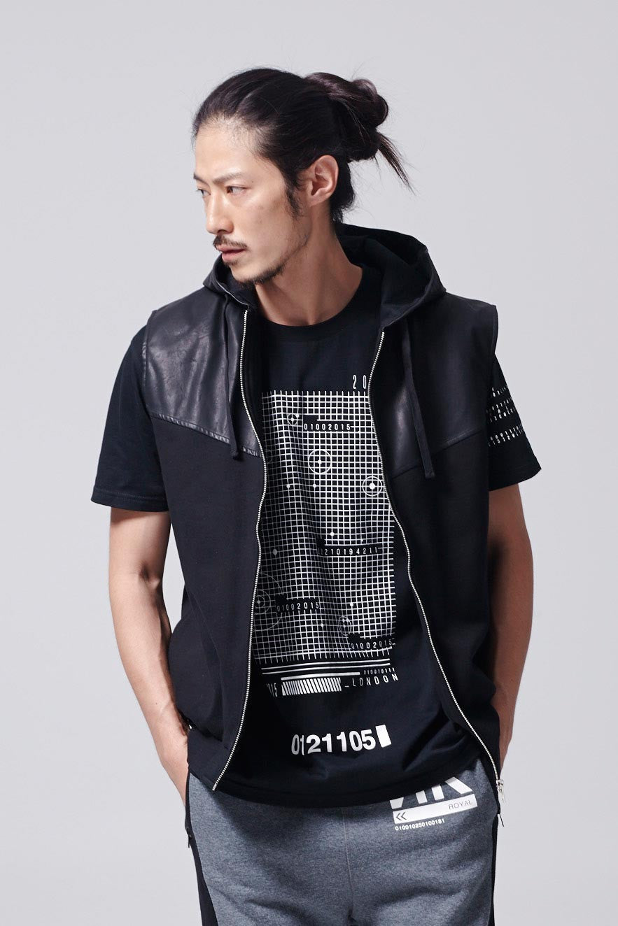 Sleeveless Leather Vest