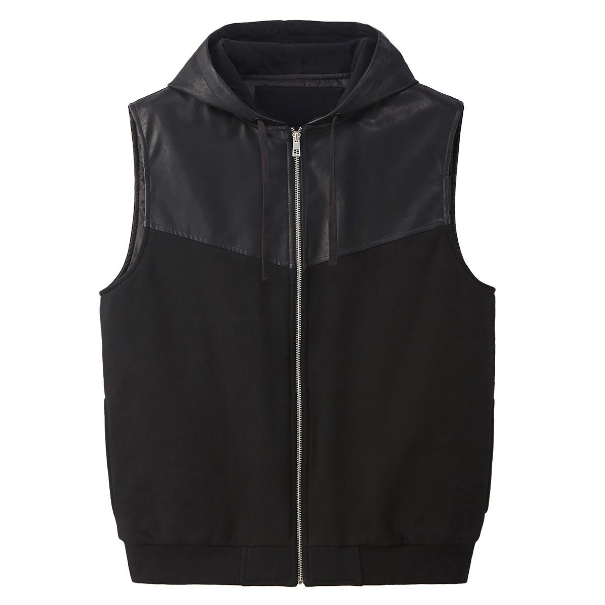 Sleeveless Leather Vest